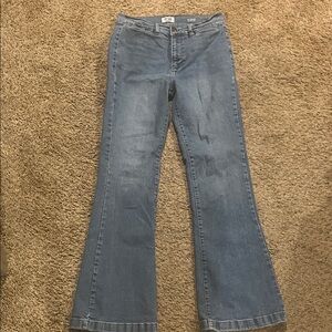 Kensie Flare Wide Leg Blue Jeans